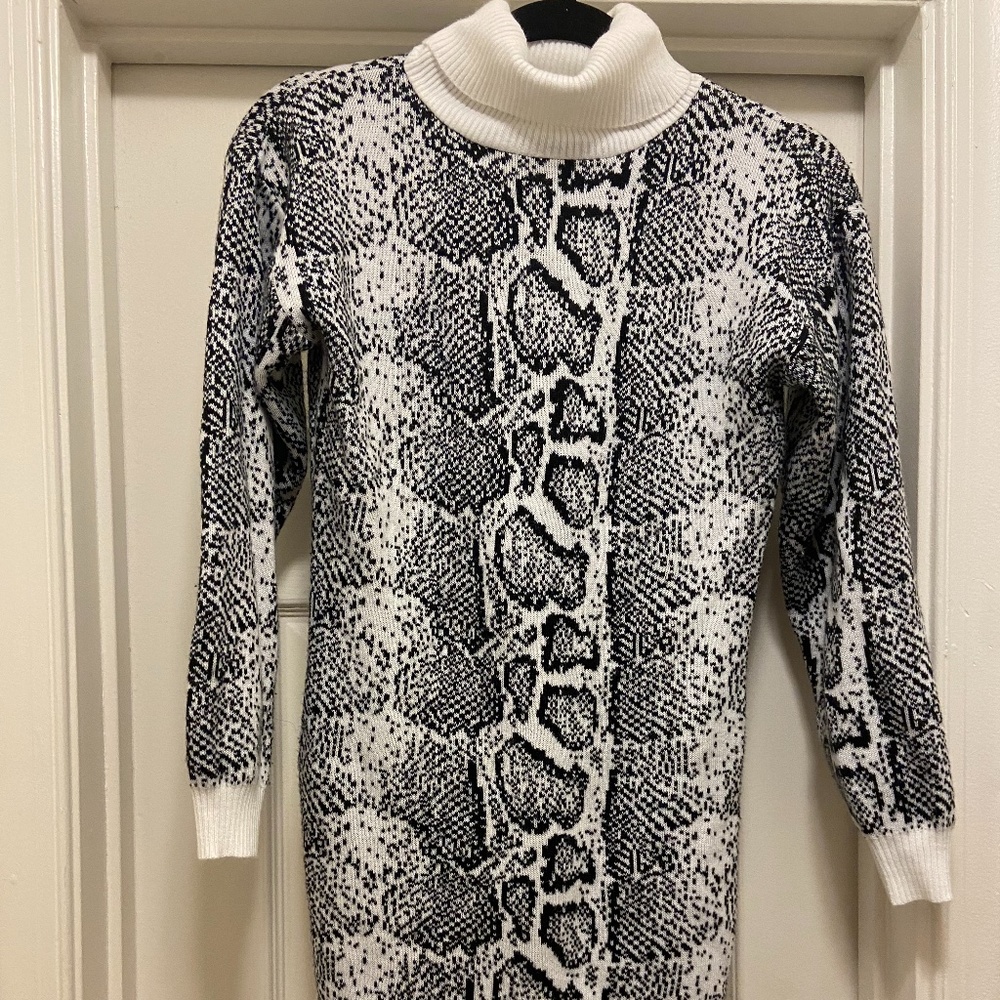 Turtleneck sweater dress